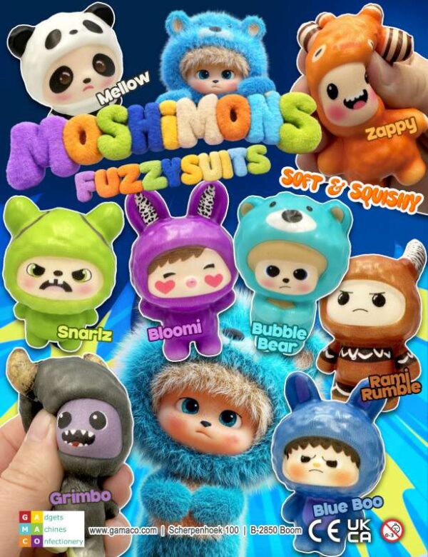 Moshimons Fuzzy Suits "Soft & Squishy"