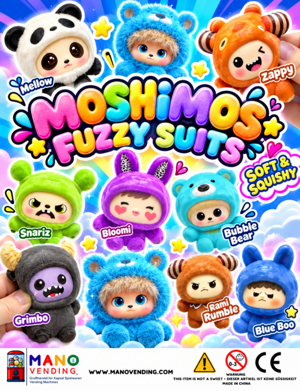 Moshimons Fuzzy Suits "Soft & Squishy"