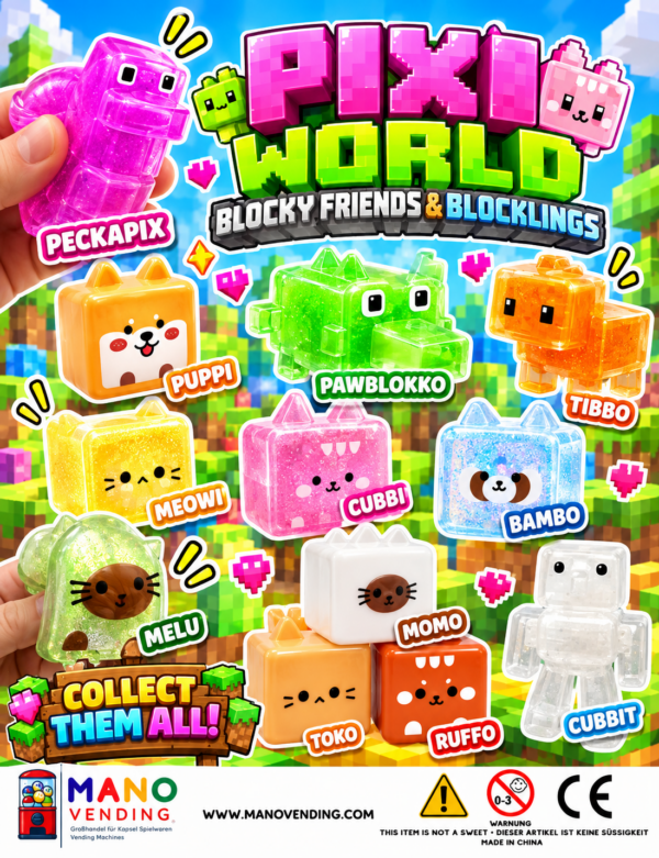 Pixi World "Blocky Friends & Blocklings"